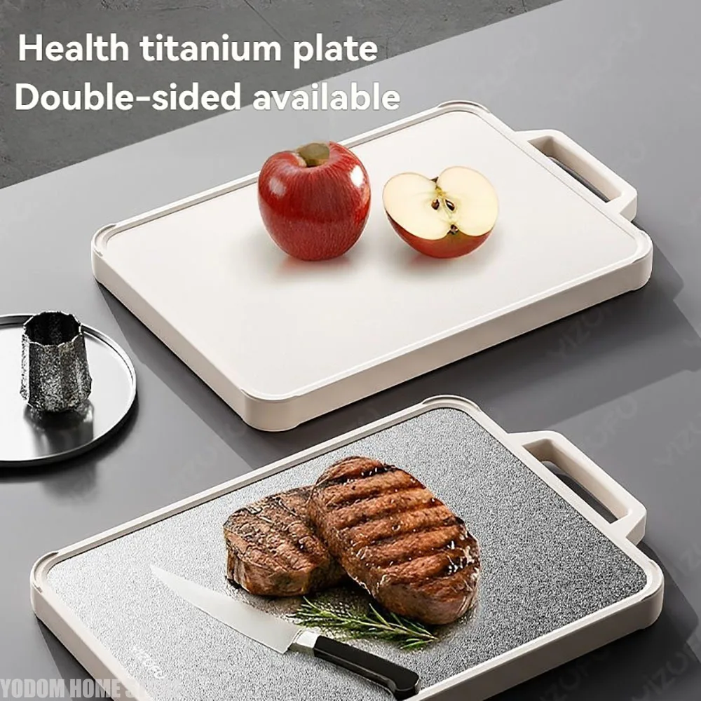 Kitchen Cutting Board Double Sided Titanium Cutting Boards for Double Sided Food Grade Pure Titanium Wheat Straw PP Easy to Clea
Kitchen Cutting Board Double Sided Titanium Cutting Boards for Double Sided Food Grade Pure Titanium Wheat Straw PP Easy to Clea