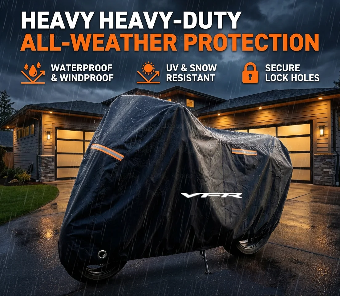 For HONDA VFR 800 1200x VFR750 VFR800X VFR800F VFR1200x 190T Waterproof Motorcycle Covers Motors Dust Rain Snow UV Protector
For HONDA VFR 800 1200x VFR750 VFR800X VFR800F VFR1200x 190T Waterproof Motorcycle Covers Motors Dust Rain Snow UV Protector