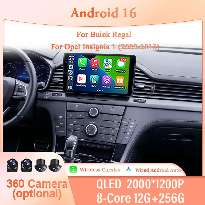 9" Android 16 for Buick Regal for Opel Insignia 1 2009-2013 Car Stereo HD Touch Screen Wireless CarPlay GPS Navi BT WiFi Kit DSP
9" Android 16 for Buick Regal for Opel Insignia 1 2009-2013 Car Stereo HD Touch Screen Wireless CarPlay GPS Navi BT WiFi Kit DSP