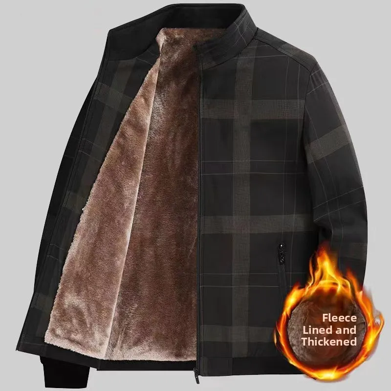 Men's Fce Lined Jaet Warm Casual Outerwear for Middle-Aged And ly Autumn Winter New Sle Versatile Dad Clothes
Men's Fce Lined Jaet Warm Casual Outerwear for Middle-Aged And ly Autumn Winter New Sle Versatile Dad Clothes