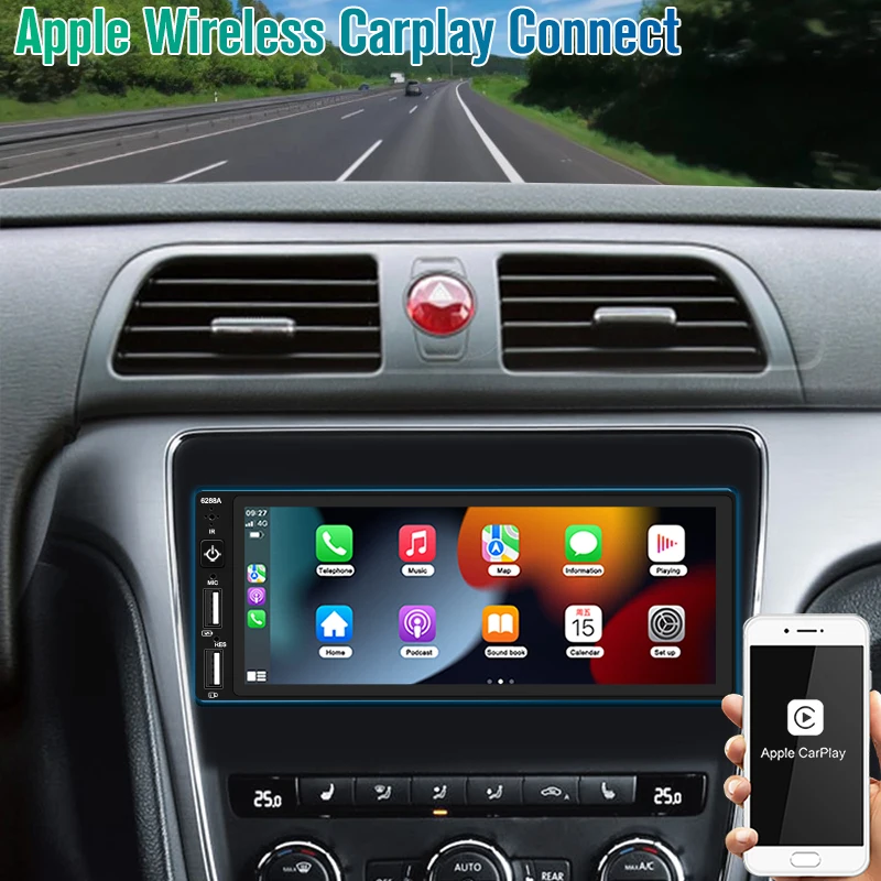 Универсальный автомобильный радиоприемник 1din, 6,86 дюйма, мультимедиа, Carplay, HD сенсорный экран, зеркальная ссылка, Bluetooth, USB, FM, TF, MP5, автомобильный стерео плеер
Универсальный автомобильный радиоприемник 1din, 6,86 дюйма, мультимедиа, Carplay, HD сенсорный экран, зеркальная ссылка, Bluetooth, USB, FM, TF, MP5, автомобильный стерео плеер