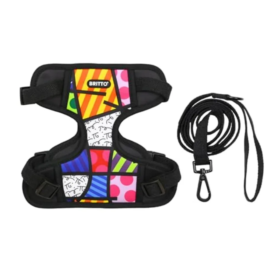 Pet Harness and Leash Set Adjustable No Pull Dog and Cat Harness, Breathable Mesh, Durable, Colorful Designer Art for Small and
Pet Harness and Leash Set Adjustable No Pull Dog and Cat Harness, Breathable Mesh, Durable, Colorful Designer Art for Small and