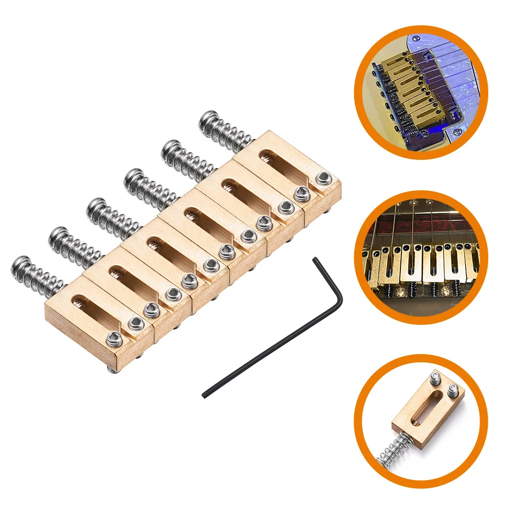 Electric Guitar Bridge Tremolo System Saddle Metal Vibrato Saddles Tailpiece Block Rack Brass Double Locking Replacement for All
Electric Guitar Bridge Tremolo System Saddle Metal Vibrato Saddles Tailpiece Block Rack Brass Double Locking Replacement for All