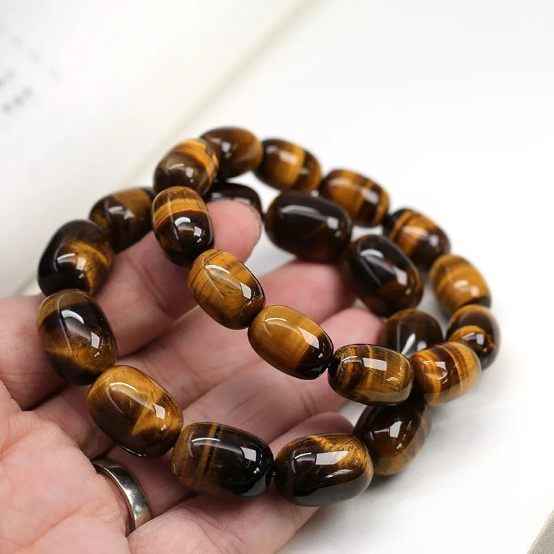 Natural Yellow Tiger's Eye Stone Bucket Bead Bracelet Fashionable And Versatile Accessories
Natural Yellow Tiger's Eye Stone Bucket Bead Bracelet Fashionable And Versatile Accessories