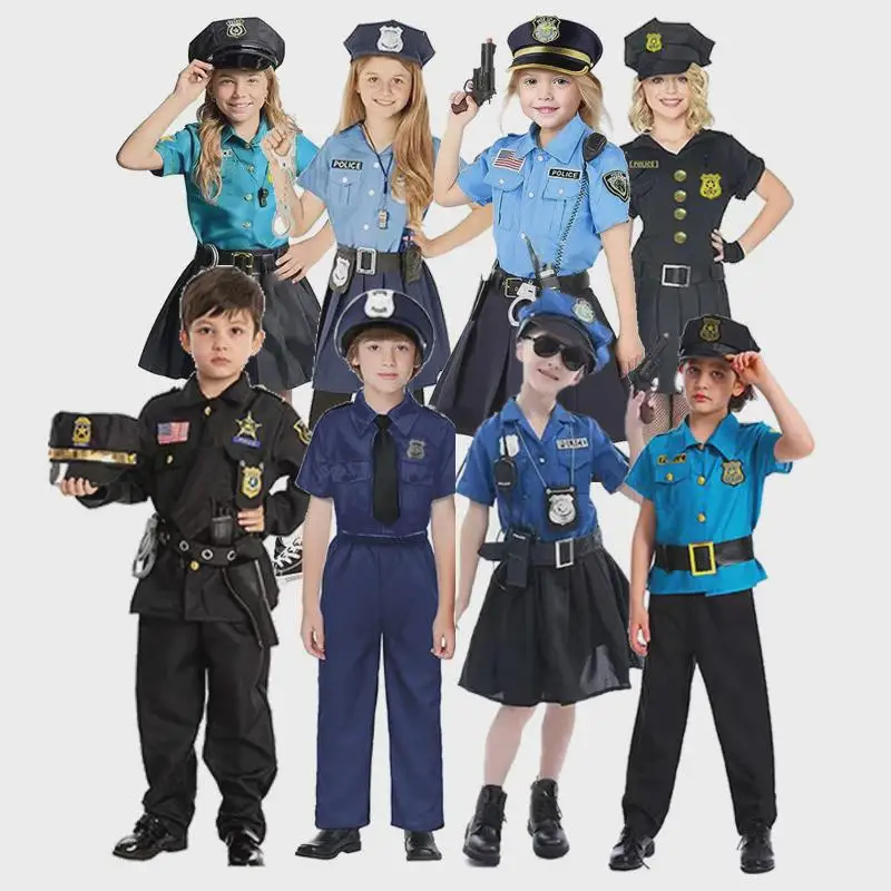 Halloween Blue Boys Police Professional Party Dress Children's Costume 17 Years Old below China PU Material Spring 2024
Halloween Blue Boys Police Professional Party Dress Children's Costume 17 Years Old below China PU Material Spring 2024