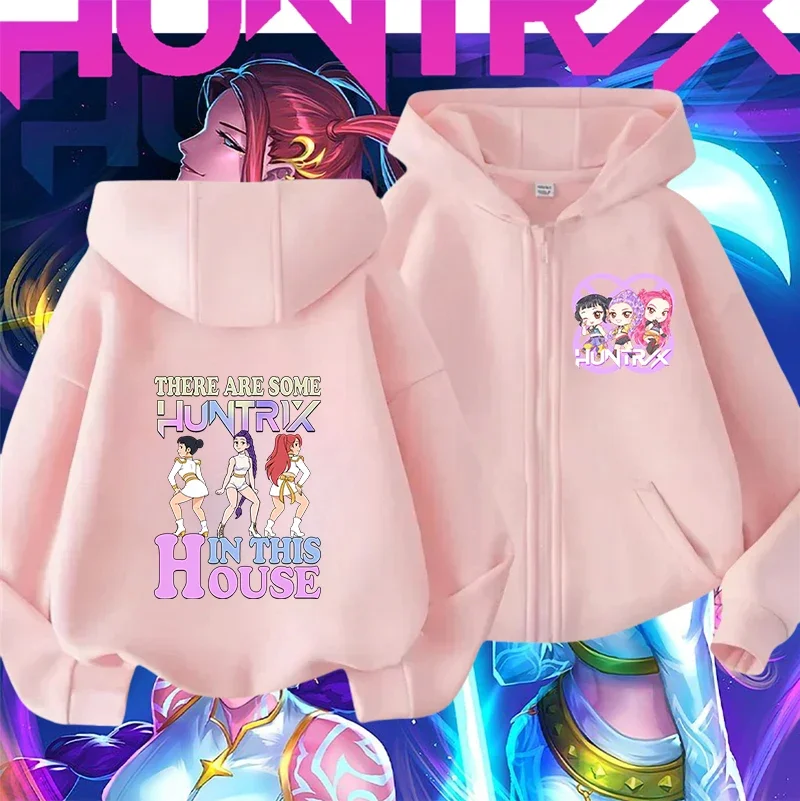 Boys Girls Hot KPop Demon Hunters Zipper Hoodie New Style 3-14Y Autumn Winter Cute Kawaii Cartoon Trendy Kids
Boys Girls Hot KPop Demon Hunters Zipper Hoodie New Style 3-14Y Autumn Winter Cute Kawaii Cartoon Trendy Kids