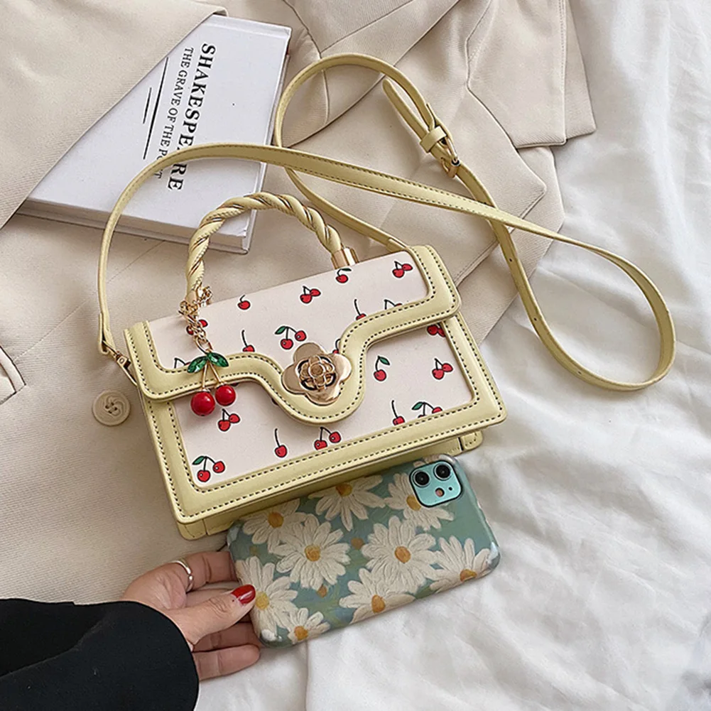 Women Cherry Square Chain Bag PU Leather Fashion Small Satchel Bag Versatile Cherry Pattern Sling Bag Female Daily Commute Bag
Women Cherry Square Chain Bag PU Leather Fashion Small Satchel Bag Versatile Cherry Pattern Sling Bag Female Daily Commute Bag