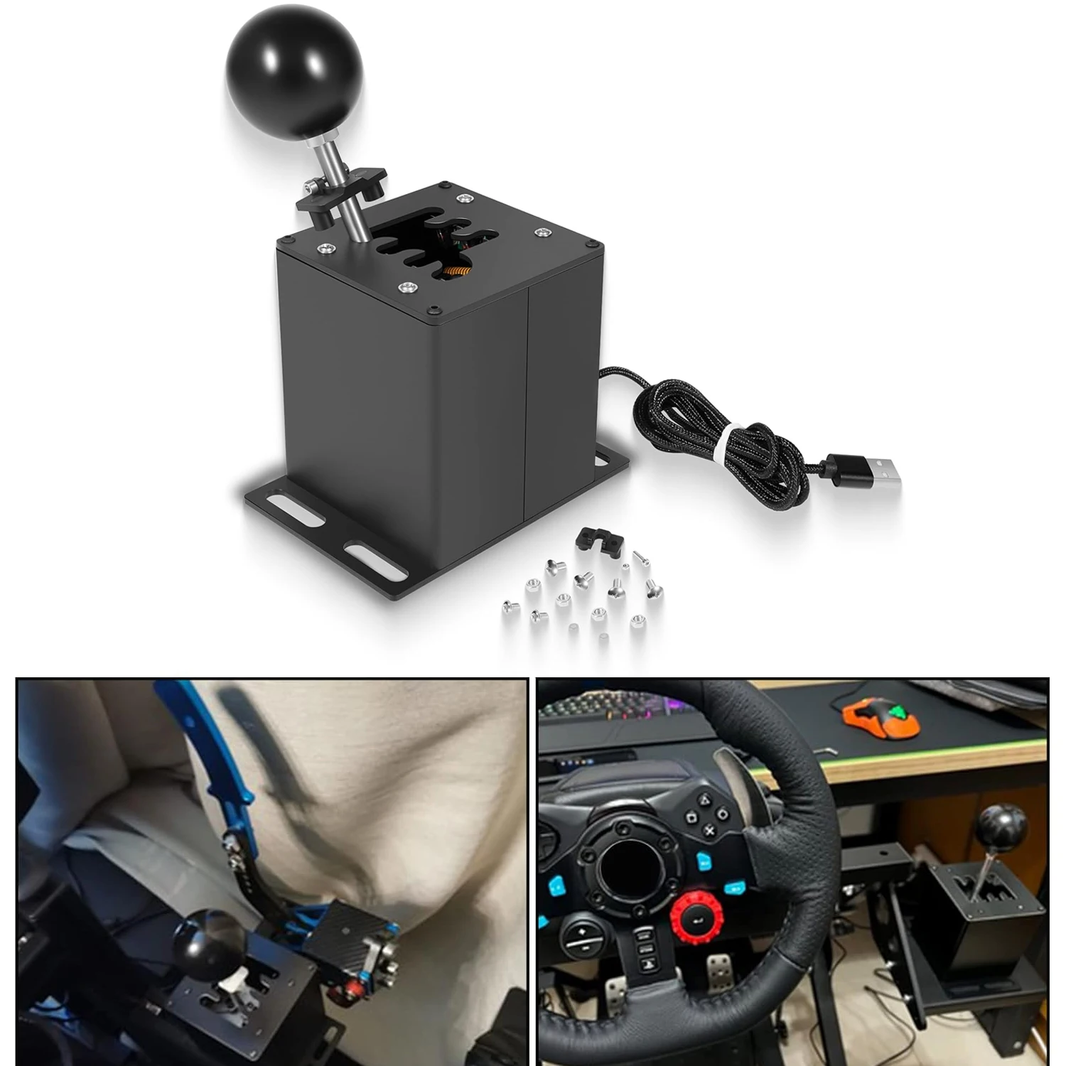 PC USB Racing Simulator Shifter Shift 6+R for ETS, Dust, WRC, LFS Racing Games, for G29 G27 G25 G920 T300RS/GT Steering Wheel
PC USB Racing Simulator Shifter Shift 6+R for ETS, Dust, WRC, LFS Racing Games, for G29 G27 G25 G920 T300RS/GT Steering Wheel