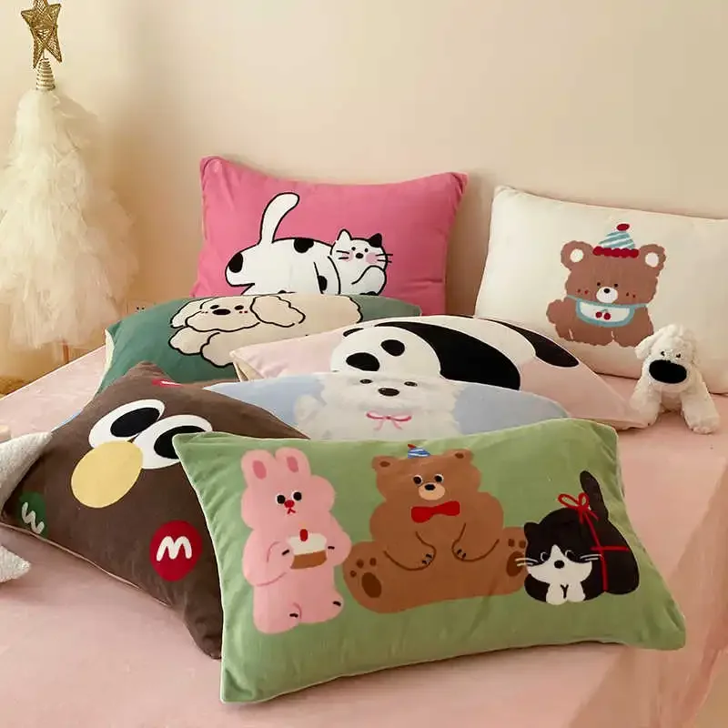 Funin Cute Bear Multicolor Woven Throw Pillow Cover For You ,Car Soft Cozy Cushions Stitch Bed Sofa Home Decoration Pillow Cases
Funin Cute Bear Multicolor Woven Throw Pillow Cover For You ,Car Soft Cozy Cushions Stitch Bed Sofa Home Decoration Pillow Cases