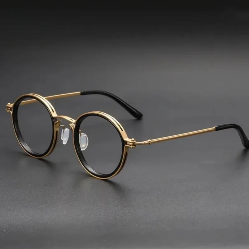 Vintage Anti Blue Light Glasses Men Luxury Round Frame Clear Lens Blue Light Blocking Glasses Men Women Metal Glasses
Vintage Anti Blue Light Glasses Men Luxury Round Frame Clear Lens Blue Light Blocking Glasses Men Women Metal Glasses
