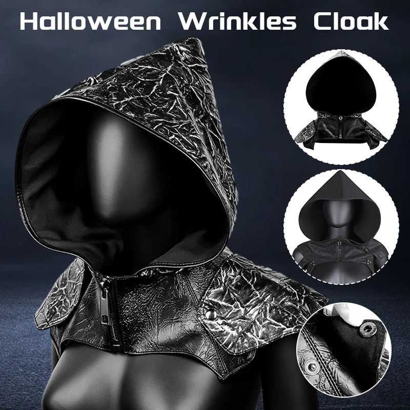 Halloween Costume Death Cloak Renaissance Medieval Hooded Pleated Cloak Headgear Cosplay Clothing Party Clothes
Halloween Costume Death Cloak Renaissance Medieval Hooded Pleated Cloak Headgear Cosplay Clothing Party Clothes