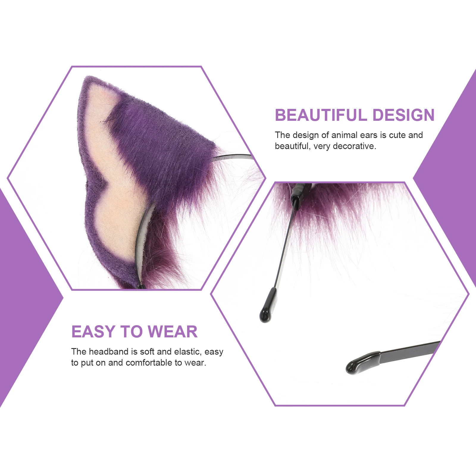 Dog Ears Headb Cosplay Props Animal Ears Hair Accessory Purple Womens Adult Costume Accessories Halloween Party Photo Prop
Dog Ears Headb Cosplay Props Animal Ears Hair Accessory Purple Womens Adult Costume Accessories Halloween Party Photo Prop