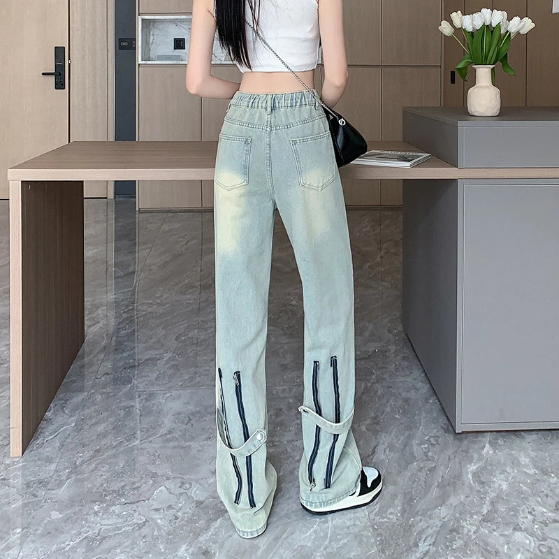 Blue Women Jeans Chic Vintage Solid Fashion High Waisted Streetwear Wide Leg Jean Female Trouser 2024 Hip Hop Baggy Denim Pants
Blue Women Jeans Chic Vintage Solid Fashion High Waisted Streetwear Wide Leg Jean Female Trouser 2024 Hip Hop Baggy Denim Pants