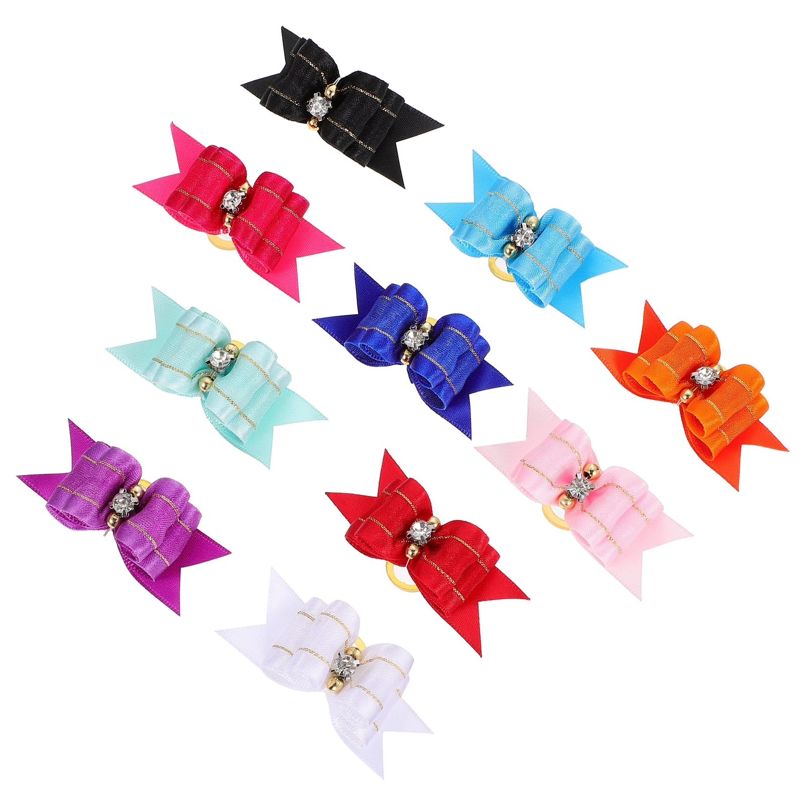 10pcs Pet Hair Accessories Dog Hair Tie Polyester Puppy Supplies Colored Bows Grooming Pets Baby Festivals Occasions
10pcs Pet Hair Accessories Dog Hair Tie Polyester Puppy Supplies Colored Bows Grooming Pets Baby Festivals Occasions