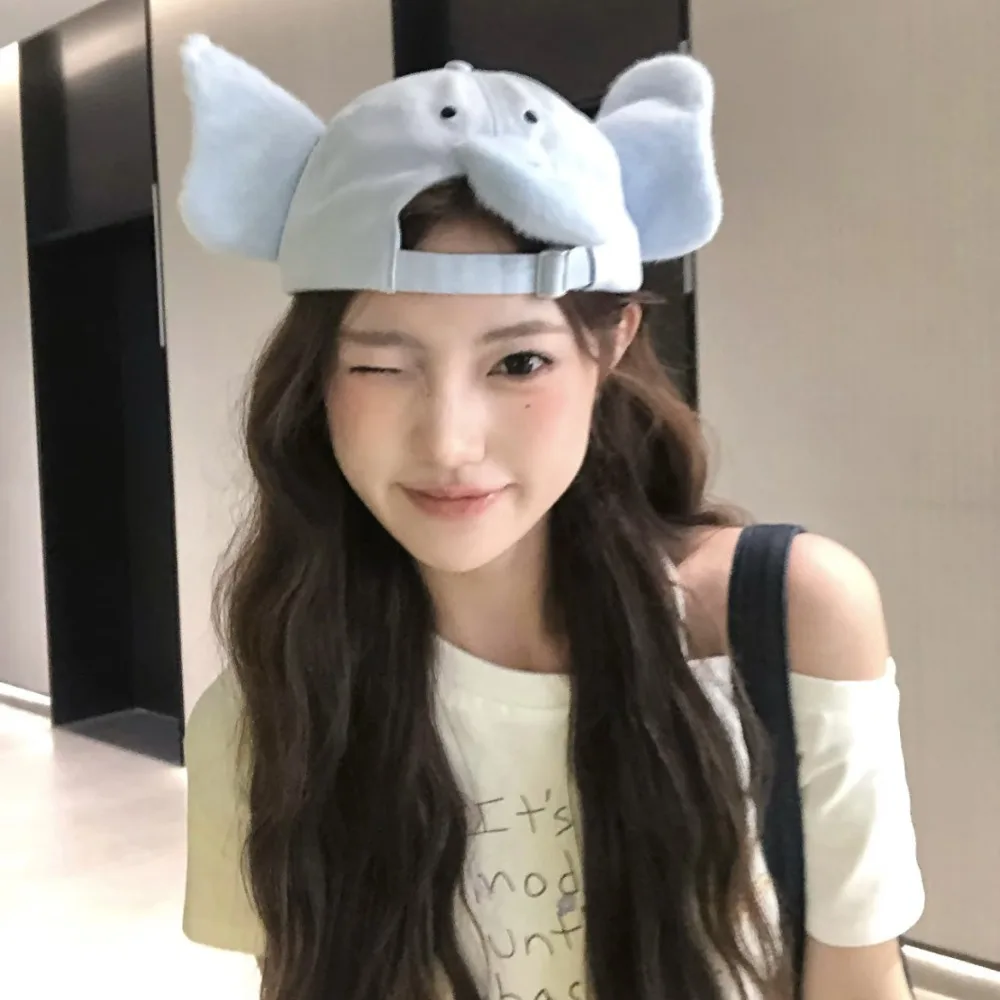 Cute Elephant Hat with Ears Nose UV Protection Peaked Kitty Baseball Cap Cartoon Plush Lop Ear Rabbit Hat Girls
Cute Elephant Hat with Ears Nose UV Protection Peaked Kitty Baseball Cap Cartoon Plush Lop Ear Rabbit Hat Girls