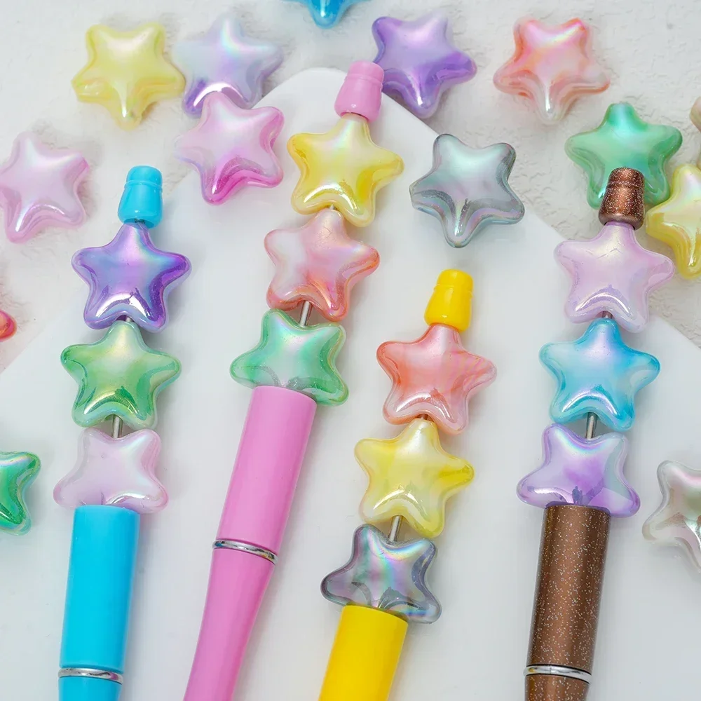 10pcs Gradient Color Five-Pointed Star Loose Spacer Beads DIY Mobile Phone Chain Beaded Earrings Hanging Hair Women Accessories
10pcs Gradient Color Five-Pointed Star Loose Spacer Beads DIY Mobile Phone Chain Beaded Earrings Hanging Hair Women Accessories