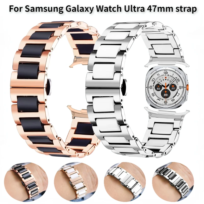 Ceramic Metal Strap for Samsung Galaxy Watch Ultra 47mm Luxury Bracelet Galaxy Watch 7 Ultra Stainless Steel Correa Accessories
Ceramic Metal Strap for Samsung Galaxy Watch Ultra 47mm Luxury Bracelet Galaxy Watch 7 Ultra Stainless Steel Correa Accessories