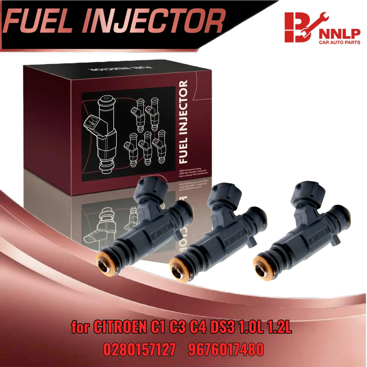 3 шт. новая форсунка для CITROEN C1 C3 C4 DS3, совместимая с двигателем 1,0 л 1,2 л 0280157127 9676017480
3 шт. новая форсунка для CITROEN C1 C3 C4 DS3, совместимая с двигателем 1,0 л 1,2 л 0280157127 9676017480