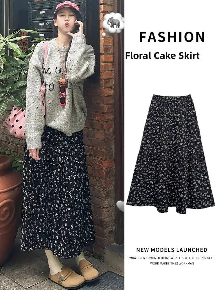 Retro Floral Print High Waist Half Skirt Women's Spring Autumn New Style plus Size 2300 Pounds Illusory Tall Cake Long Skirt
Retro Floral Print High Waist Half Skirt Women's Spring Autumn New Style plus Size 2300 Pounds Illusory Tall Cake Long Skirt