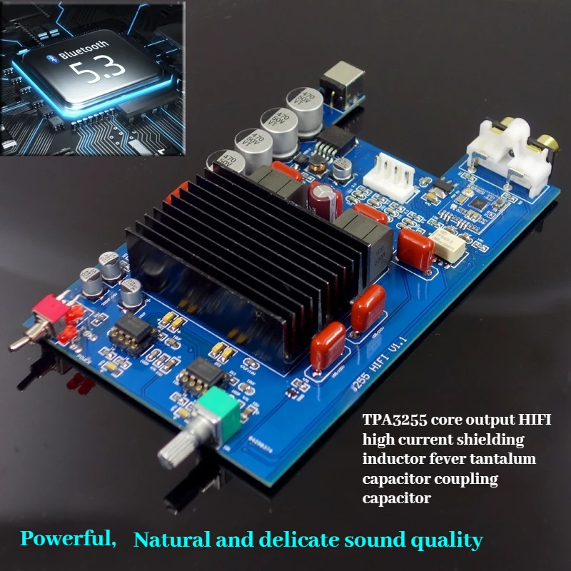 Плата цифрового усилителя DAM1 HIFI версия TPA3255 600 Вт 300 Вт + 300 Вт плата Bluetooth 5,3
Плата цифрового усилителя DAM1 HIFI версия TPA3255 600 Вт 300 Вт + 300 Вт плата Bluetooth 5,3