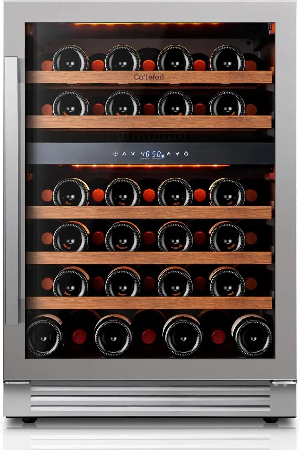 40-65°F Dual Zone Wine Refrigerator Glass Door, 3 LED Built-in or Freestanding Fridge for Home/Bar/Kitchen (5.65 cu.ft)
40-65°F Dual Zone Wine Refrigerator Glass Door, 3 LED Built-in or Freestanding Fridge for Home/Bar/Kitchen (5.65 cu.ft)