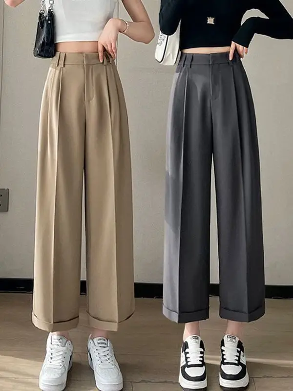 Slim Fit Trousers Women's Thin Straight Nine-Piece Pants Korean Style Spring 2026 Health Ring Knee Protection Cuff Design
Slim Fit Trousers Women's Thin Straight Nine-Piece Pants Korean Style Spring 2026 Health Ring Knee Protection Cuff Design