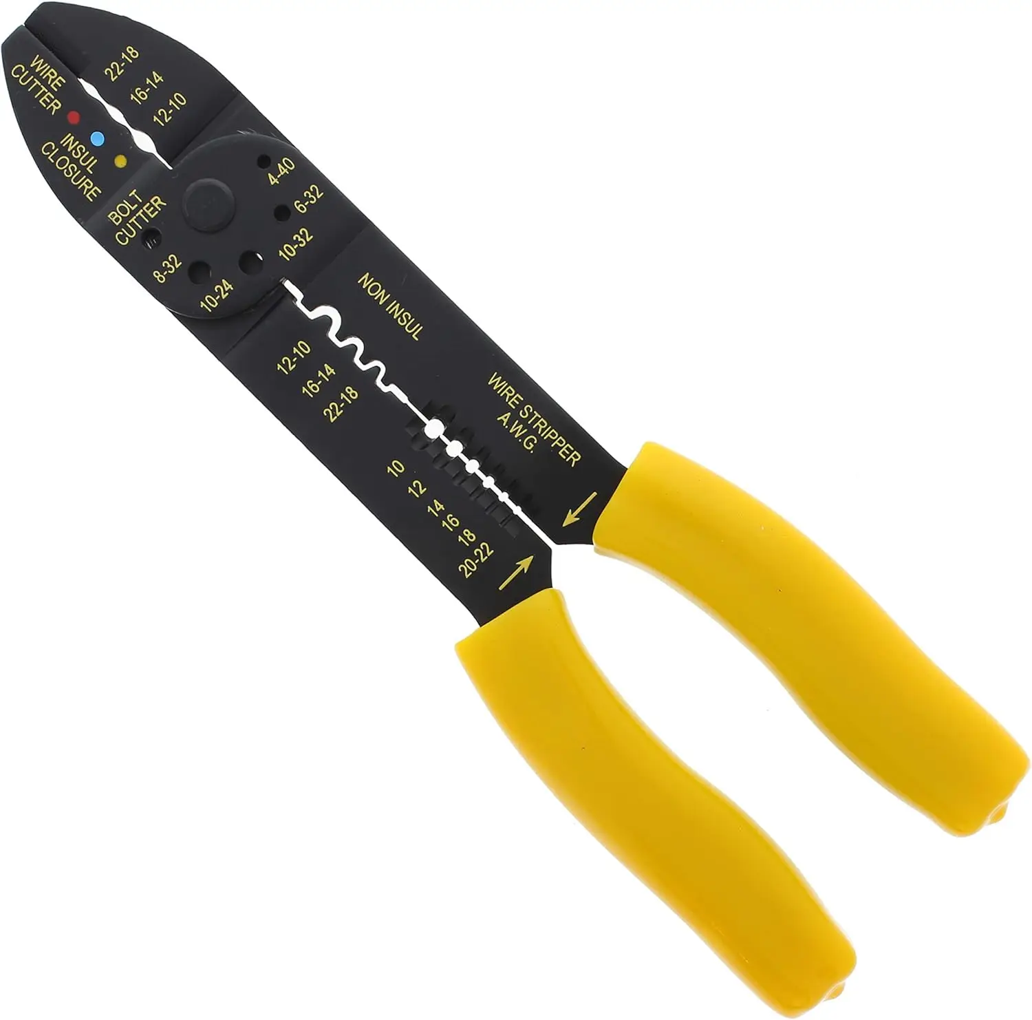 Electrical 45-777 7-In-1 Wire Stripper - Cable Cutting Hand Tool for Stranded, Solid, NM Wire, U.F. wire
Electrical 45-777 7-In-1 Wire Stripper - Cable Cutting Hand Tool for Stranded, Solid, NM Wire, U.F. wire