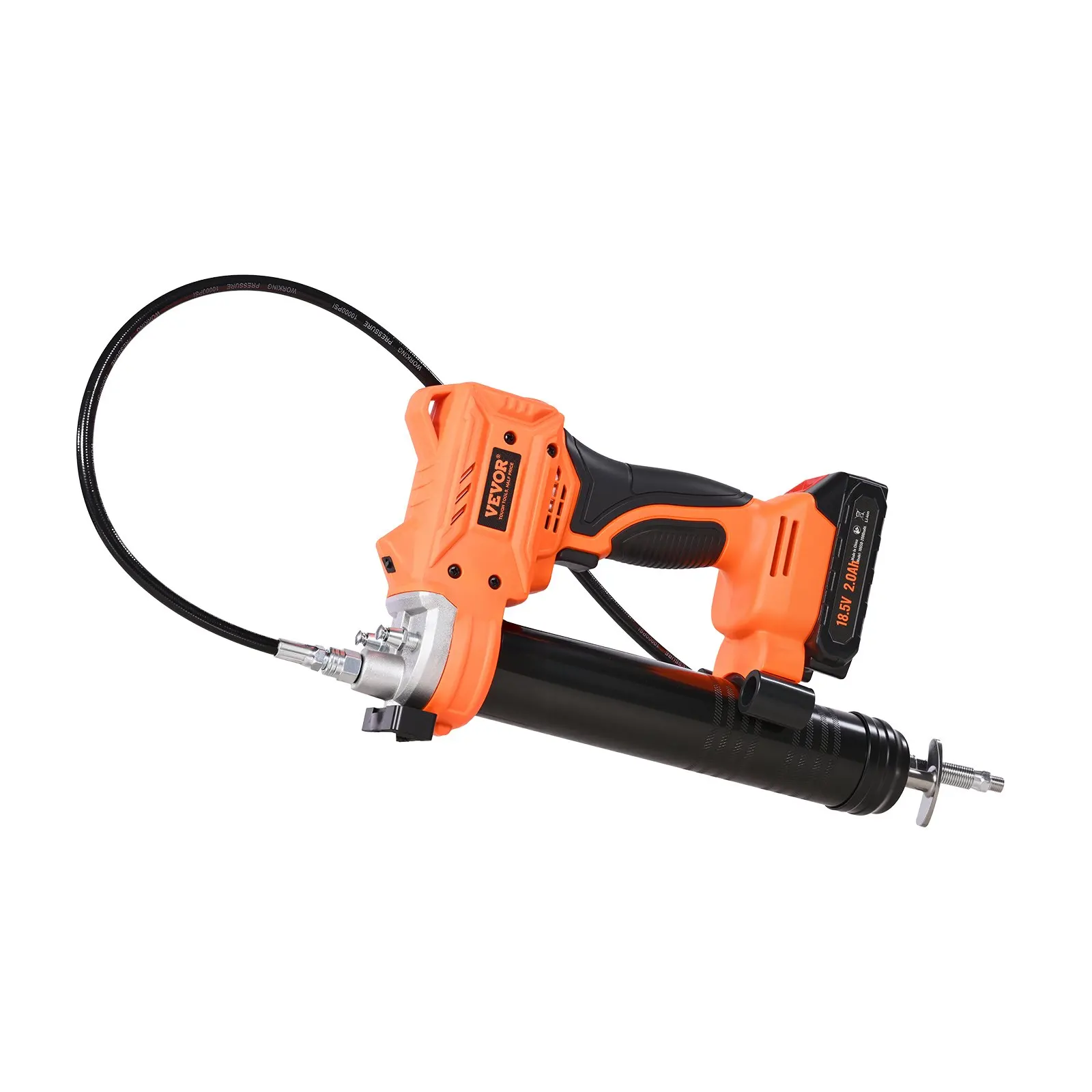 Cordless Grease Gun, 8000 PSI Max Pressure, 20V Electric Grease Gun With 2.0 Ah Battery & LED Light, 35.4-inch Long Hose & Carrying Case, Variable Speed Triggers, Vehicles Or Machines Greasing
Cordless Grease Gun, 8000 PSI Max Pressure, 20V Electric Grease Gun With 2.0 Ah Battery & LED Light, 35.4-inch Long Hose & Carrying Case, Variable Speed Triggers, Vehicles Or Machines Greasing