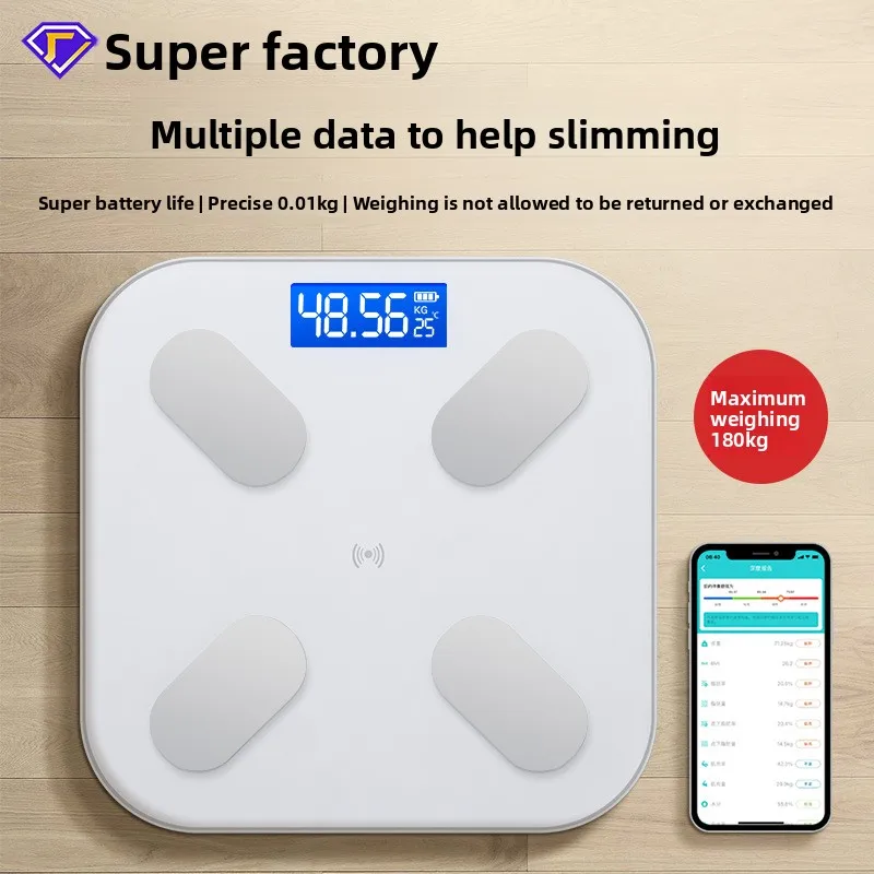 Smart Body Fat Scale Bluetooth Rechargeable with AI Analysis 13 Health Metrics 0.1lb Precision Weight Scale for Fitness with App
Smart Body Fat Scale Bluetooth Rechargeable with AI Analysis 13 Health Metrics 0.1lb Precision Weight Scale for Fitness with App