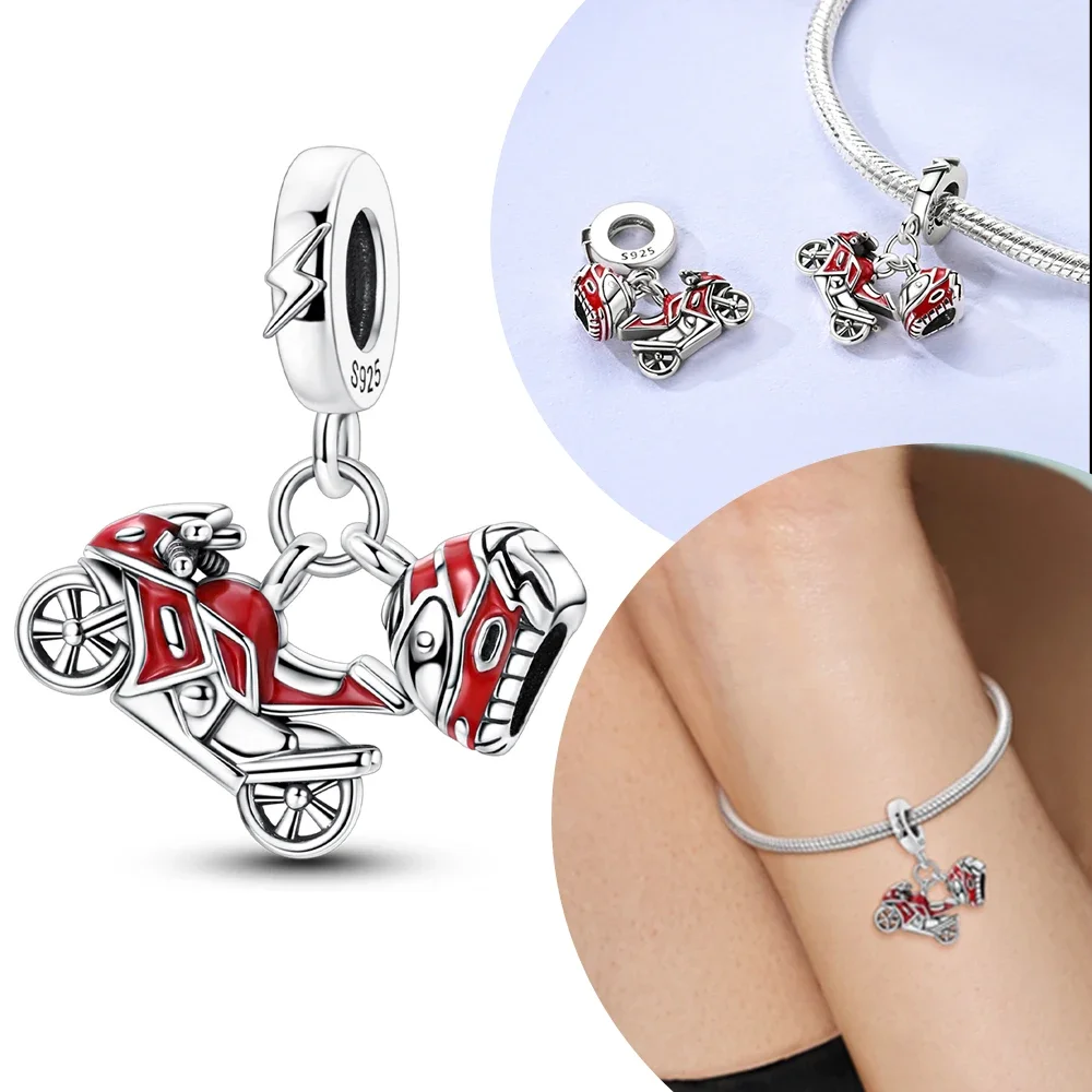 Подвески из серебра 925, оригинальный красный шлем, мотоциклетные бусины, подходят для браслета, крутые ювелирные изделия, сделай сам, праздничные мужские изысканные подарочные аксессуары
Подвески из серебра 925, оригинальный красный шлем, мотоциклетные бусины, подходят для браслета, крутые ювелирные изделия, сделай сам, праздничные мужские изысканные подарочные аксессуары