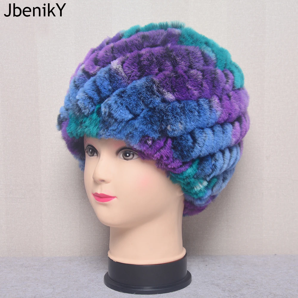 Genuine Rex Rabbit Fur Hat Snow Cap Winter Hats for Women Girls Real Fur Knitting Skullies Beanies natural fluffy hat
Genuine Rex Rabbit Fur Hat Snow Cap Winter Hats for Women Girls Real Fur Knitting Skullies Beanies natural fluffy hat