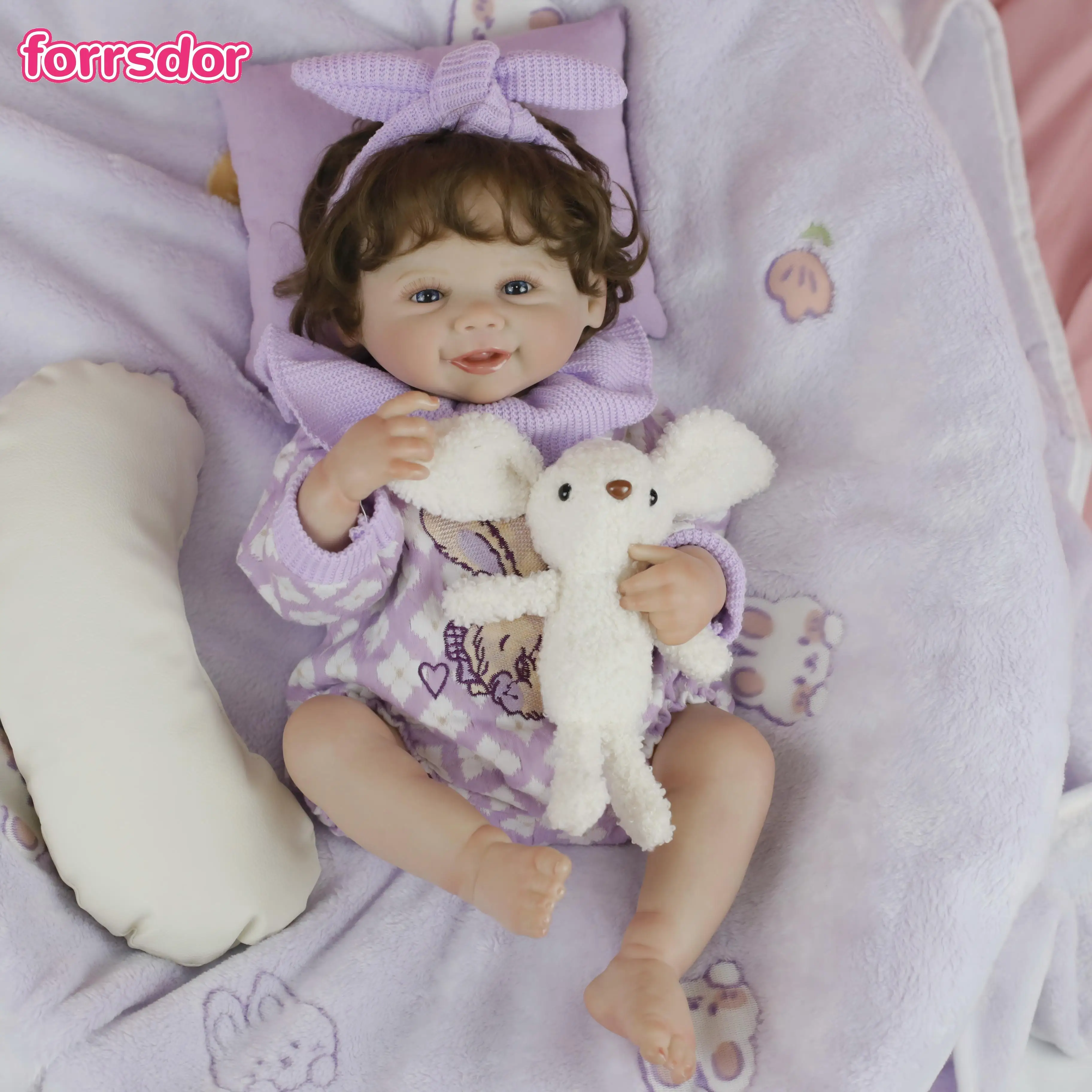 18inch Lifelike Smiling Baby Reborn Doll with Hand-Rooted Hair Soft Body 3D Skin Painting Visible Veins Cuddly Collectible Gift
18inch Lifelike Smiling Baby Reborn Doll with Hand-Rooted Hair Soft Body 3D Skin Painting Visible Veins Cuddly Collectible Gift