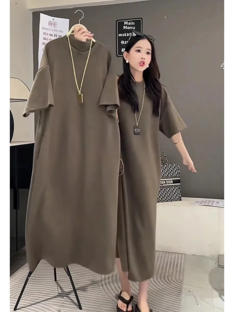 plus Size Women's Fashionable Versatile Summer Dress 300 Pounds Straight Tube Loose Meat Concealing Anti-Aging Dress
plus Size Women's Fashionable Versatile Summer Dress 300 Pounds Straight Tube Loose Meat Concealing Anti-Aging Dress