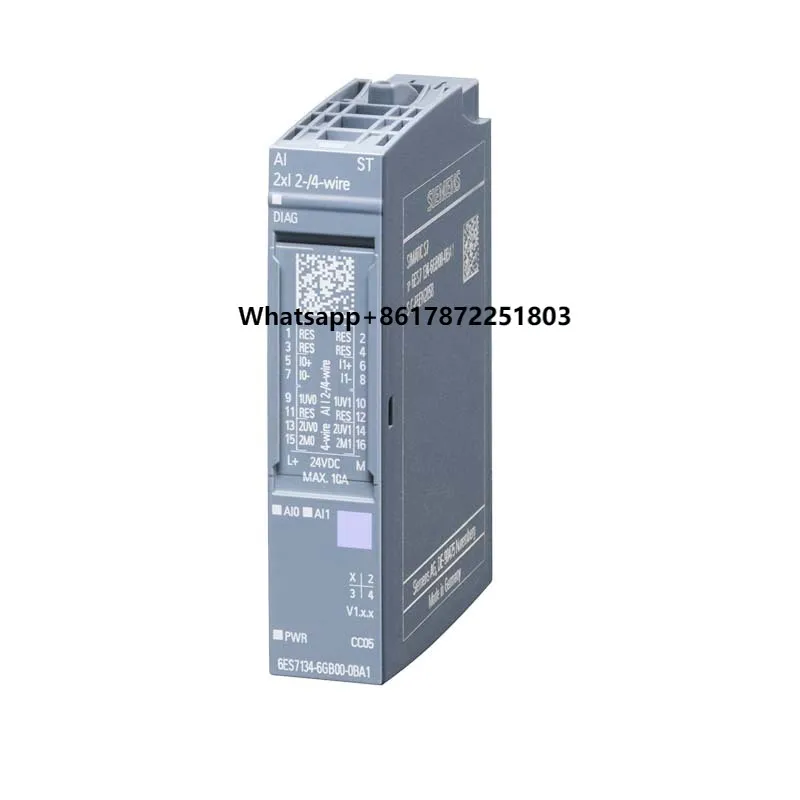 6ES7134-6GB00-0BA1 SIMATIC ET 200SP AI 2xI 2/4-wire Analog Input Module in Stock
6ES7134-6GB00-0BA1 SIMATIC ET 200SP AI 2xI 2/4-wire Analog Input Module in Stock