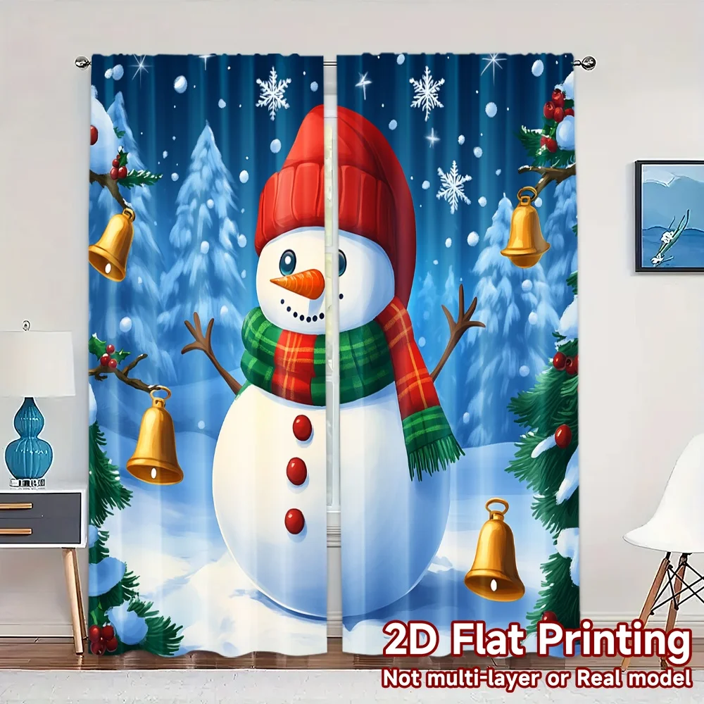 2pcs,Curtains Cute Snowman Winter Christmas Festive (2) Chic Chic Curtains Versatile Polyester Fabric Curtains Thermal
2pcs,Curtains Cute Snowman Winter Christmas Festive (2) Chic Chic Curtains Versatile Polyester Fabric Curtains Thermal