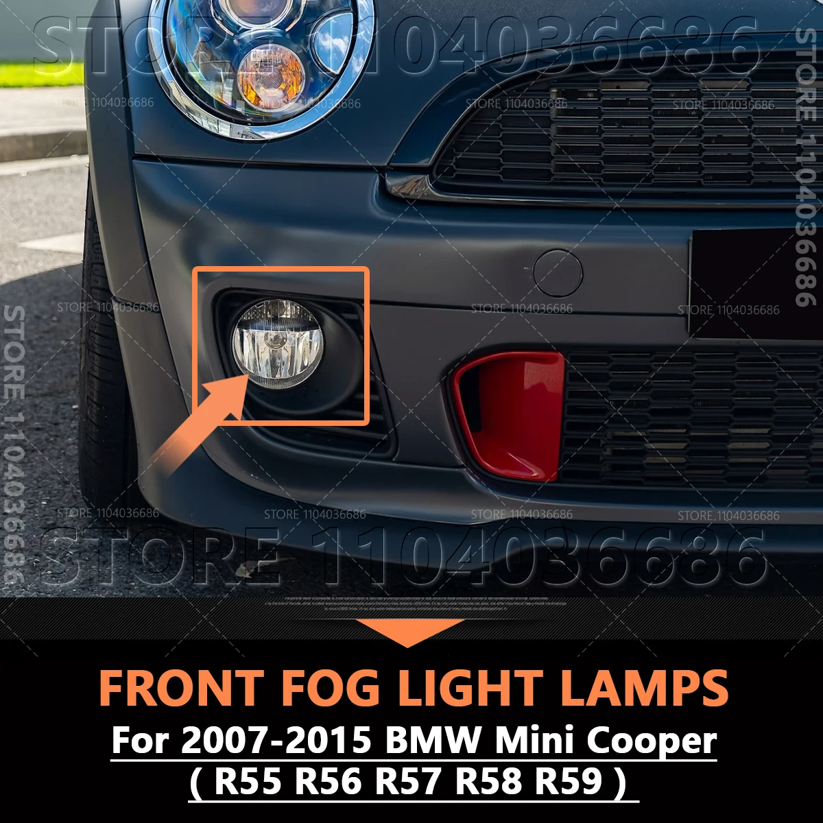For 2007-2015 BMW Mini Cooper (R55 R56 R57 R58 R59) Front Fog Light Lamps (Without Bulb) 63172751295
For 2007-2015 BMW Mini Cooper (R55 R56 R57 R58 R59) Front Fog Light Lamps (Without Bulb) 63172751295