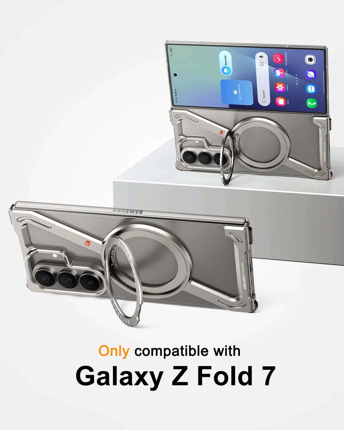 Металлический минималистичный чехол Oatsbasf Z для Samsung Galaxy Z Fold 7 с 360° ° Поворотная подставка с кольцом, магнитный чехол для телефона, противоударный бампер
Металлический минималистичный чехол Oatsbasf Z для Samsung Galaxy Z Fold 7 с 360° ° Поворотная подставка с кольцом, магнитный чехол для телефона, противоударный бампер