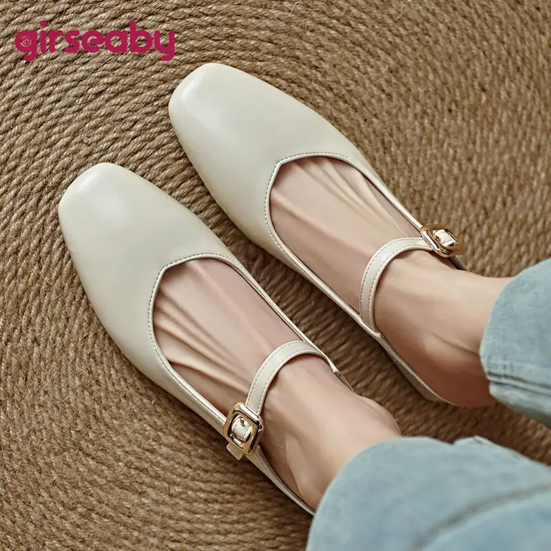 Girseaby Design Women Sandals Square Toe Block Heels 4.5cm Slip On Mules Belt Buckle Plus Size 44 45 46 Fashion Dating Shoes
Girseaby Design Women Sandals Square Toe Block Heels 4.5cm Slip On Mules Belt Buckle Plus Size 44 45 46 Fashion Dating Shoes