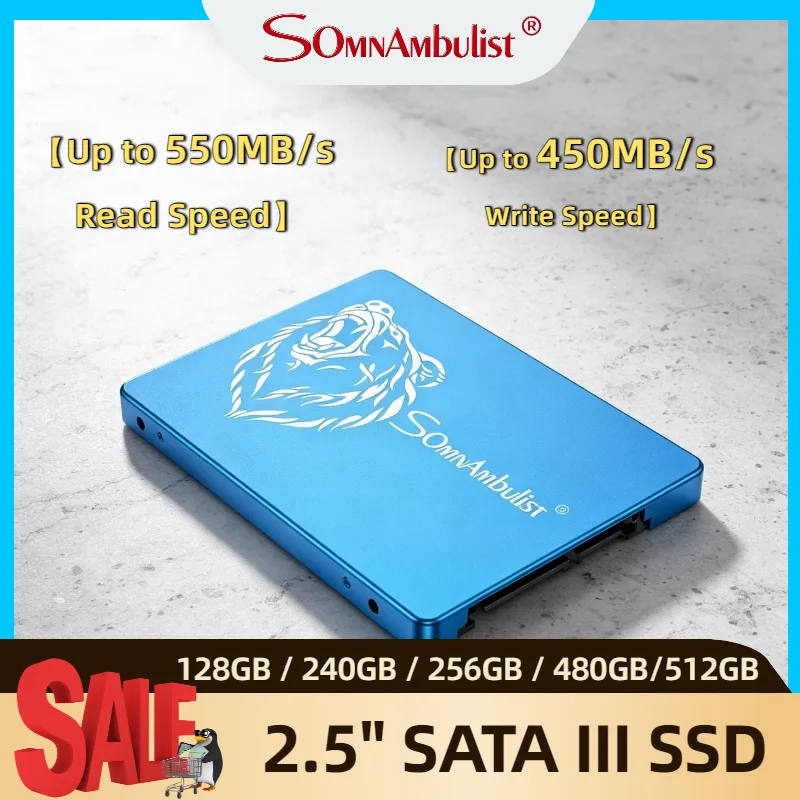 SomnAmbulist 2.5 Inch SATA Interface SSD 1TB Large Capacity Solid State Drive for Laptop Desktop High Speed Internal Storage Pro
SomnAmbulist 2.5 Inch SATA Interface SSD 1TB Large Capacity Solid State Drive for Laptop Desktop High Speed Internal Storage Pro