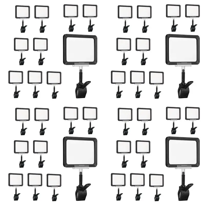 YSS-40 PCS Clip On Sign Holder Rotatable Label Clips Retail Merchandise Rack Sign Display Clip Sign Holding Clamp
YSS-40 PCS Clip On Sign Holder Rotatable Label Clips Retail Merchandise Rack Sign Display Clip Sign Holding Clamp