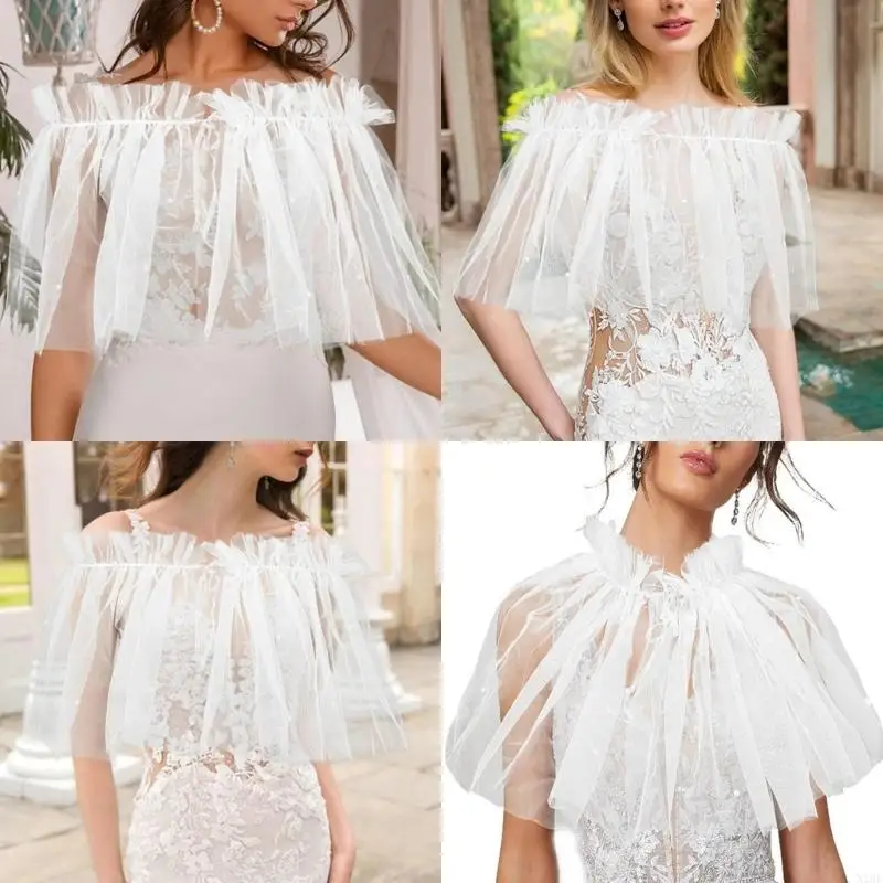 Elegant Laceup Tied Shawl Bridal Sheer Shawl Lace Beadwork Shoulder Wrap for Bride Wedding and Special Occasion
Elegant Laceup Tied Shawl Bridal Sheer Shawl Lace Beadwork Shoulder Wrap for Bride Wedding and Special Occasion