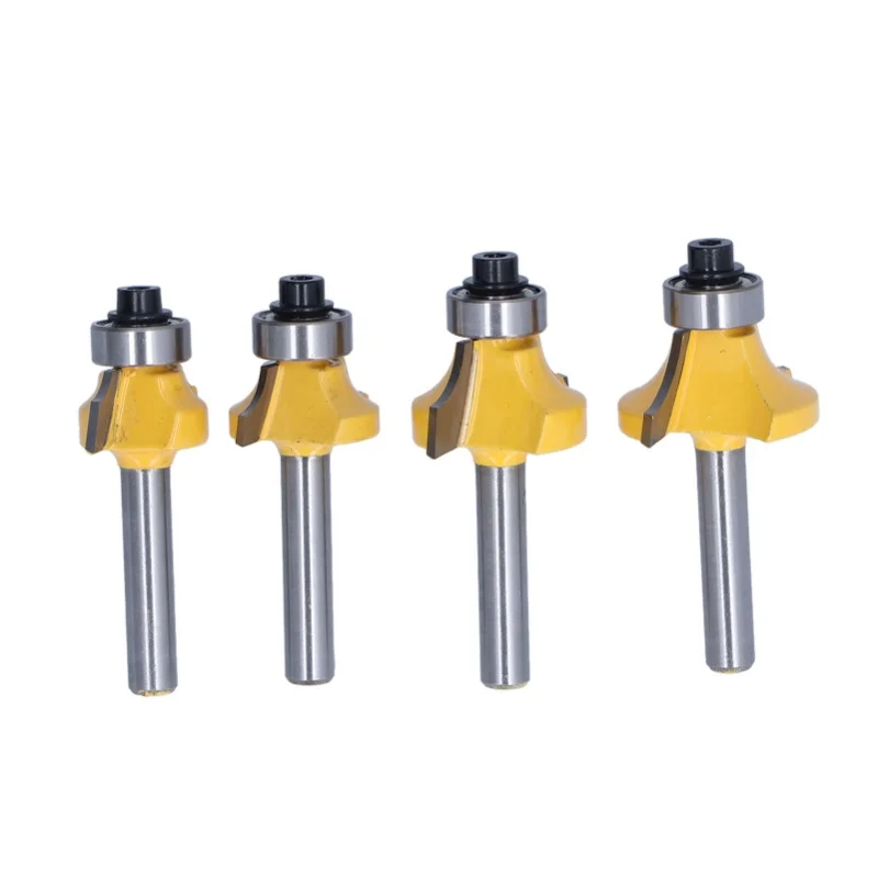 4Pcs Router Bit 1/4in Shank Round Over Flush Trim Tool Set Kit For DIY Woodworking
4Pcs Router Bit 1/4in Shank Round Over Flush Trim Tool Set Kit For DIY Woodworking