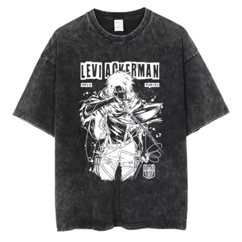 Japanese Anime Attack on Titan Y2K Washed T-shirt Men and Women Summer Harajuku Clothing Casual Round Neck Short Sleeved T-shirt
Japanese Anime Attack on Titan Y2K Washed T-shirt Men and Women Summer Harajuku Clothing Casual Round Neck Short Sleeved T-shirt