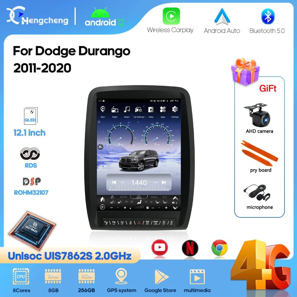 12.1Inch For Dodge Durango 2011-2020 Car Multimedia Video Player GPS Navigation Radio Android12 Auto Carplay Stereo 4G 360camera
12.1Inch For Dodge Durango 2011-2020 Car Multimedia Video Player GPS Navigation Radio Android12 Auto Carplay Stereo 4G 360camera