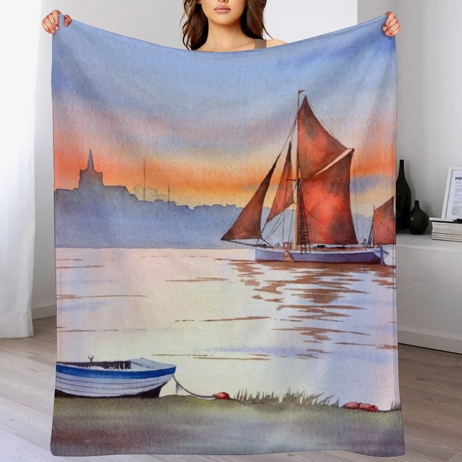 Thames Barge At Maldon Essex England Throw Blanket funny gift halloween Soft Blankets
Thames Barge At Maldon Essex England Throw Blanket funny gift halloween Soft Blankets