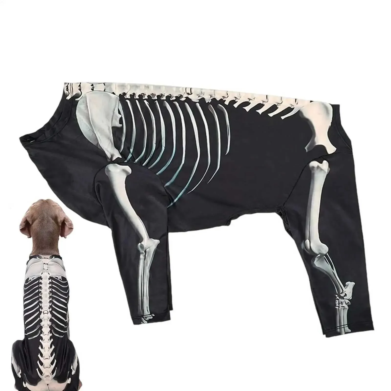 Puppy Halloween Dog Costumes Dog Skeleton Transformation Costume Comfortable Cool Dog Clothing for Holiday Photo Pet Supplies
Puppy Halloween Dog Costumes Dog Skeleton Transformation Costume Comfortable Cool Dog Clothing for Holiday Photo Pet Supplies