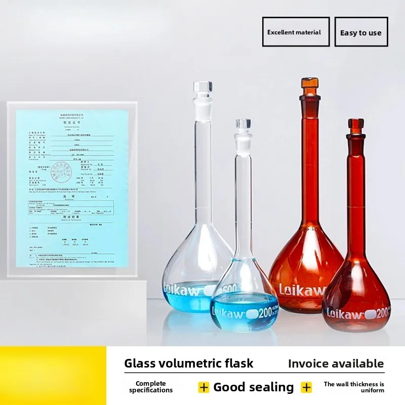 Premium Glass Volumetric Flask 50 100 250 500 1000 2000ml Transparent Brown A Grade Lab Bottle
Premium Glass Volumetric Flask 50 100 250 500 1000 2000ml Transparent Brown A Grade Lab Bottle