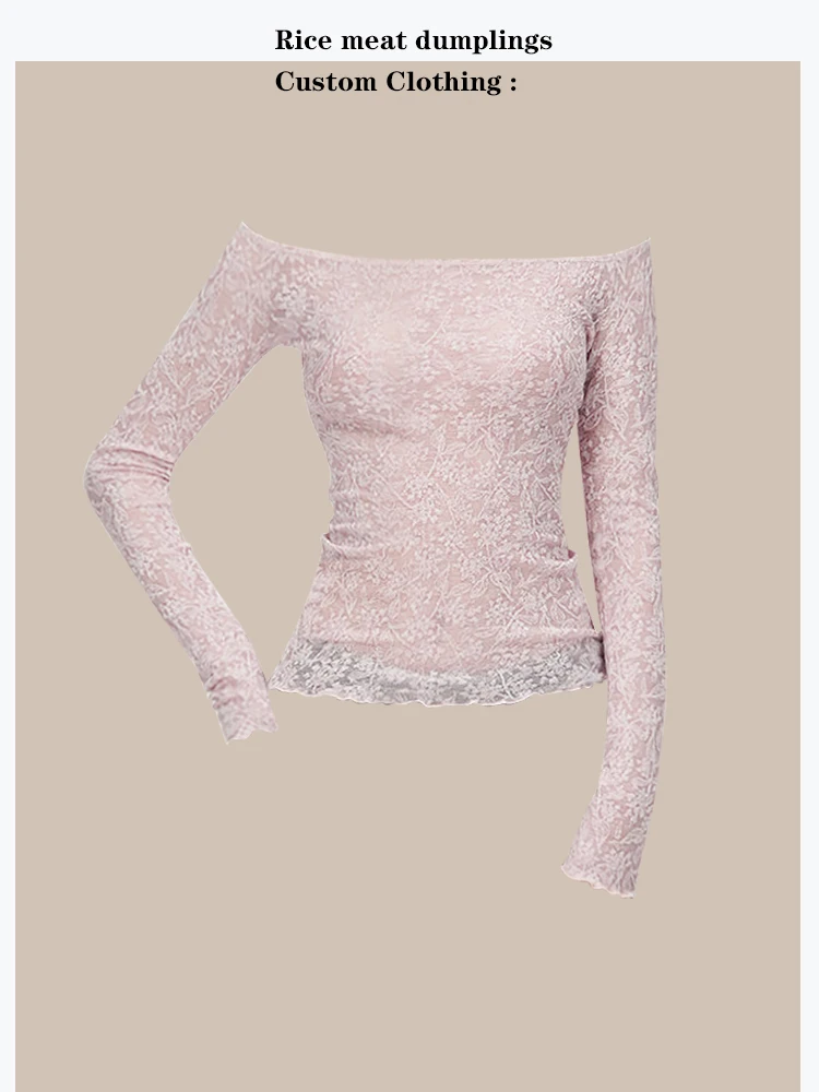 Elegant Lace Off-Shoulder Long Sleeve Slim Fit Base Shirt Spring Fashion French Style Polyester Fiber High Elasticity Short L...
Elegant Lace Off-Shoulder Long Sleeve Slim Fit Base Shirt Spring Fashion French Style Polyester Fiber High Elasticity Short L...