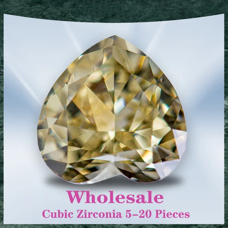 Cubic Zirconia Wholesale No Certificate Crushed Ice Cut Heart Shape Yellow Color Charms Beads for Top Jewelry Making Materials
Cubic Zirconia Wholesale No Certificate Crushed Ice Cut Heart Shape Yellow Color Charms Beads for Top Jewelry Making Materials
