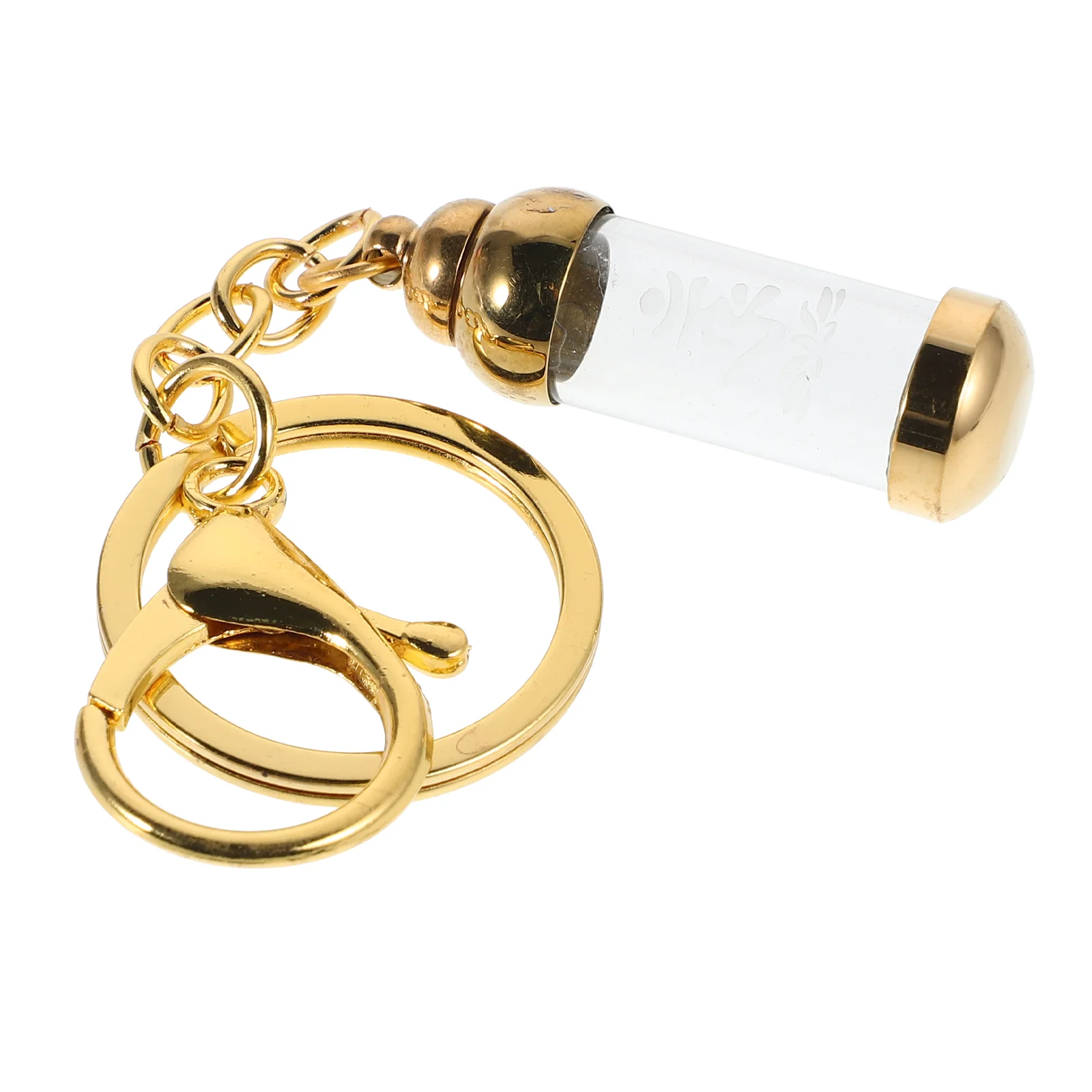 Crystal Bottle Small Glass Vials Keychain Backpack Golden Zinc Alloy Perfume Empty
Crystal Bottle Small Glass Vials Keychain Backpack Golden Zinc Alloy Perfume Empty